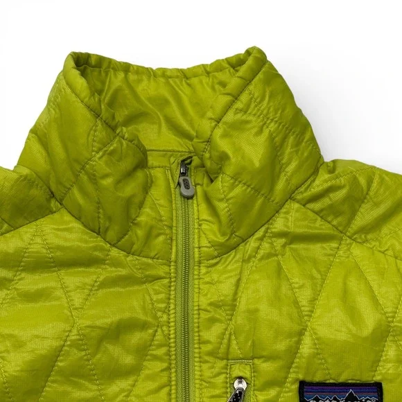 Patagonia Nano Puff Pullover Womens Small Lime Green Quilted Primaloft Jacket - Picture 12 of 14